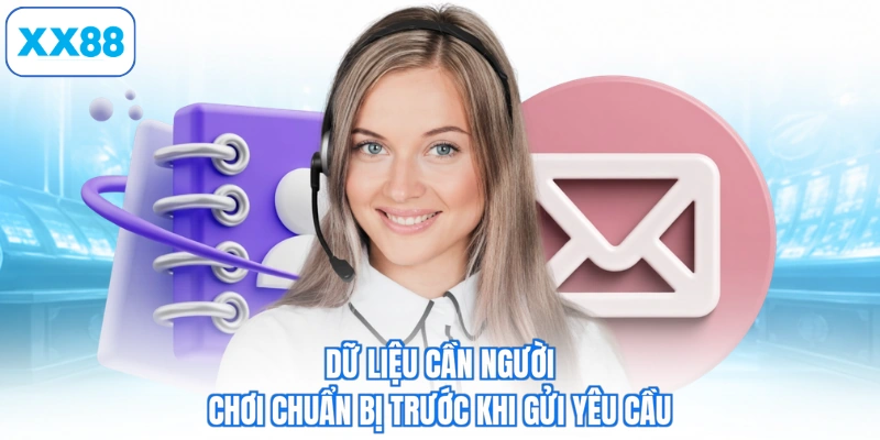 Dữ liệu cần người chơi chuẩn bị trước khi gửi yêu cầu